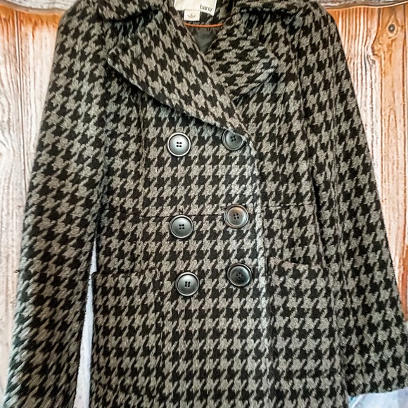 🍁 Sale 2x$20 Bar III women’s Fall winter coat jacket black/grey pattern S - Picture 4 of 16